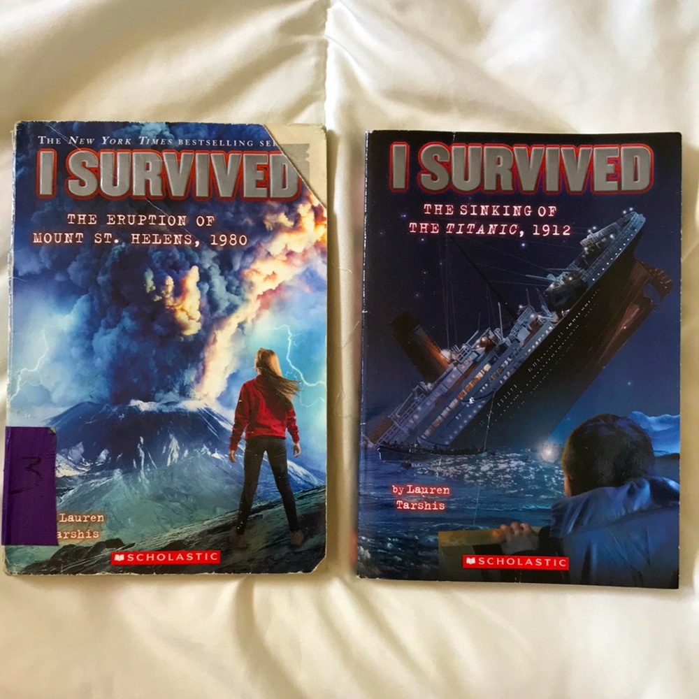 Two I Survived books from Scholastic